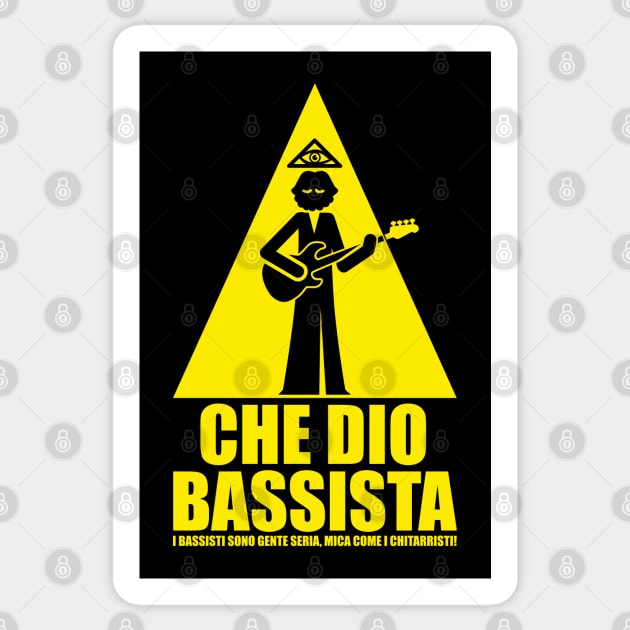 Che Dio Bassista Minimalista Sticker by Maxsomma